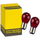 Preview: 2er Set Rote Rück- Bremslicht Lampe 21/5W PR21/5W BAW15D 12V