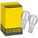 Preview: 2x BREHMA Glassockellampe W16W 12V 16W W2.1x9.5d