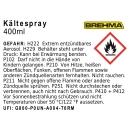 Preview: BREHMA Kältespray Eisspray Vereisungsspray Kühlspray 400ml bis -45°C