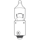 Preview: 10x BREHMA H5W 12V 5W Halogen Innenraumbeleuchtung Ba9s