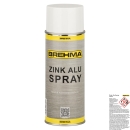 Preview: BREHMA Zink Alu Spray hell Grundierung Korrosionsschutz bis 300°C 400ml