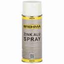 Preview: BREHMA Zink Alu Spray hell Grundierung Korrosionsschutz bis 300°C 400ml