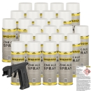 Preview: 24x Zink Alu spray hell Grundierung Korrosionsschutz bis 300°C 400ml mit Griff