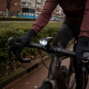 Preview: BREHMA LED Fahrradlampe Frontscheinwerfer Akku betrieben StVZO