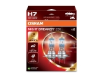 Preview: Duo Set OSRAM Glühlampe H7 Night Breaker 220 +220% 12V 55W 64210NB220