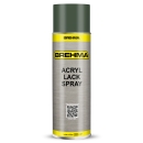 Preview: 24x BREHMA Acryl Lackspray Ral 6031 Bronzegrün matt Lack Farbe Sprühfarbe 400ml inkl. Griff