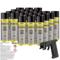 Preview: 24x BREHMA Acryl Lackspray Ral 9005 Schwarz glänzend Lack Farbe Sprühfarbe 400ml inkl. Griff