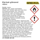 Preview: BREHMA Klarlack glänzend Lackspray Sprühlack 400ml