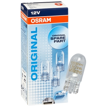 10x OSRAM Glassockellampe W5W Standlicht 12V 5W 2825