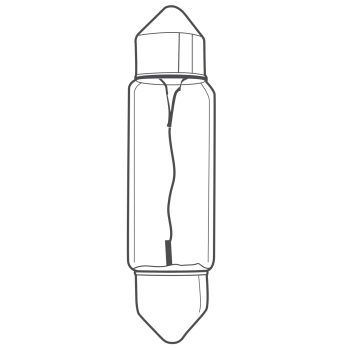 10x OSRAM Soffitte C10W SV8.5-8 12V 10W 6411