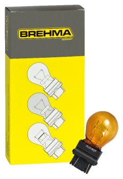 10x BREHMA PY27W W2,5x16d 12V 27W Orange US Typ 3156A