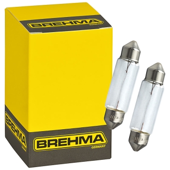 2er Set BREHMA Soffitte 10W 12V C10W 41mm