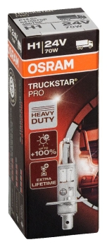 10x OSRAM Glühlampe H1 Truckstar Pro 24V 70W Heavy Duty LKW 64155TSP