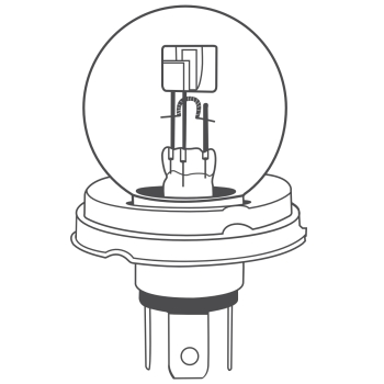 BREHMA Premium R2 Bilux Lampe 12V 45/40W P45t