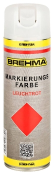 BREHMA Markierungsspray Forstspray Markierungsfarbe leuchtrot 500ml