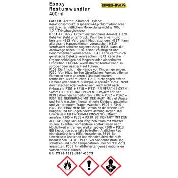 BREHMA Epoxy Rostumwandler 400ml Spraydose Rostentferner Rostschutz Roststopp