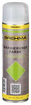 BREHMA Markierungsspray Forstspray Markierungsfarbe leuchtgrün 500ml
