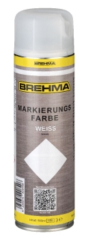 BREHMA Markierungsspray Forstspray Markierungsfarbe weiss 500ml