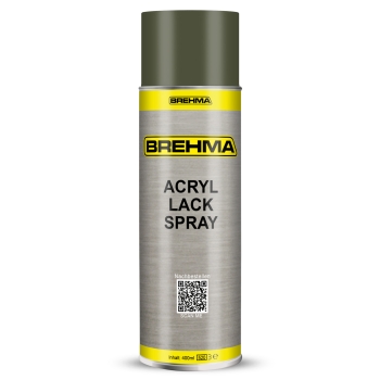 24x BREHMA Acryl Lackspray Ral 6003 Olivgrün matt Lack Farbe Sprühfarbe 400ml inkl. Griff