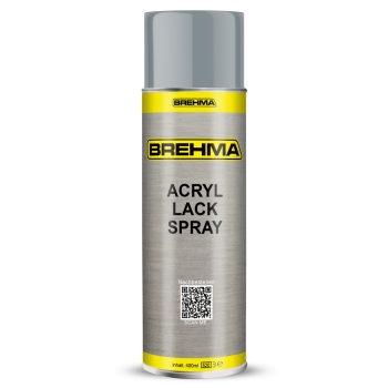 24x BREHMA Acryl Lackspray Ral 7001 Silbergrau glänzend Lack Farbe Sprühfarbe 400ml inkl. Griff