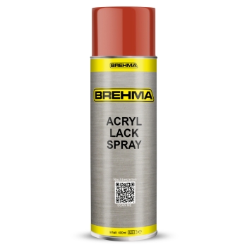 BREHMA Acryl Lackspray Ral 2002 Blutorange glänzend Lack Farbe Sprühfarbe 400ml