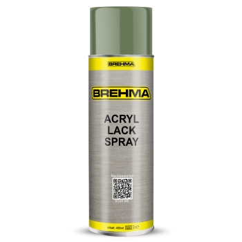 24x BREHMA Acryl Lackspray Ral 6011 Resedagrün glänzend Lack Farbe Sprühfarbe 400ml inkl. Griff