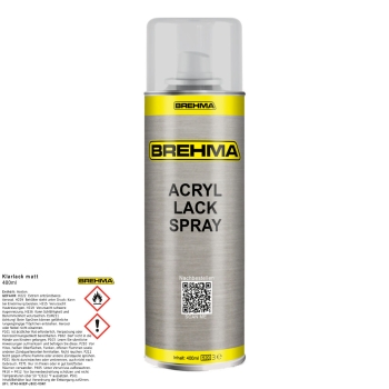 BREHMA Klarlack matt Lackspray Sprühlack 400ml