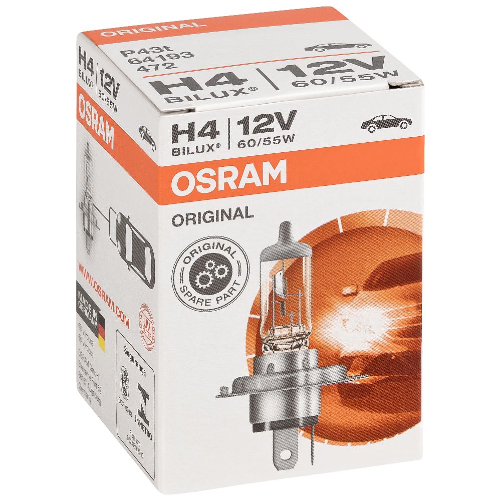 Auto-Lampen-Discount - H7 Lampen und mehr günstig kaufen - OSRAM Glühlampe  H4 Bilux Original Line 12V 60/55W 64193