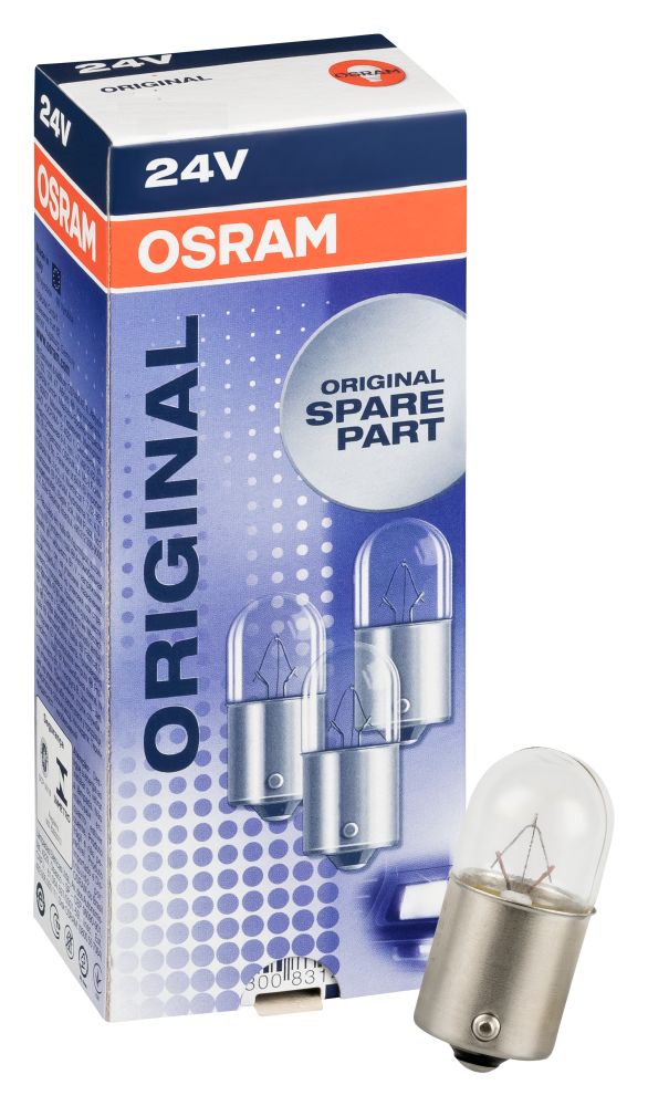 10x OSRAM Kugellampe R5W BA15s 24V 5W LKW 5627