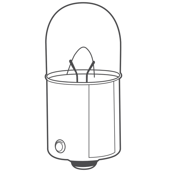 10x BREHMA R5W 24V 5W  Kugellampe BA15s