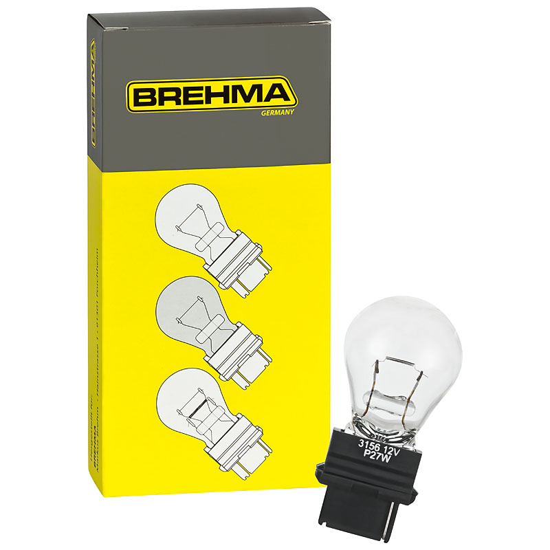 10x BREHMA P27W W2,5x16q 12V 27W US Typ 3156