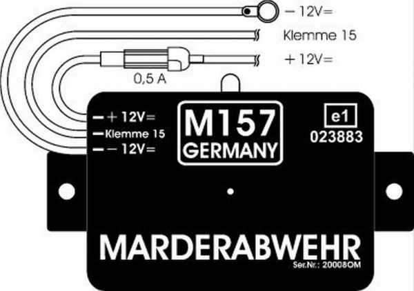 Marderabwehr Marderschreck Ultraschall Marderscheuche M157