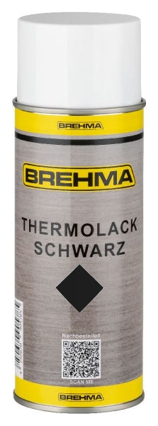 BREHMA Thermolack schwarz 400ml bis 600° C hitzebeständig Schutz Lack abriebfest