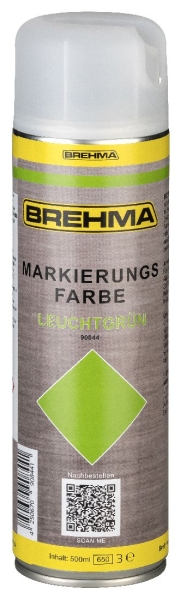 BREHMA Markierungsspray Forstspray Markierungsfarbe leuchtgrün 500ml