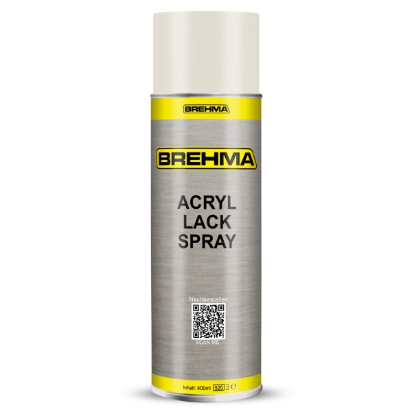 24x BREHMA Acryl Lackspray Ral 9010 Reinweis matt Lack Farbe Sprühfarbe 400ml inkl. Griff