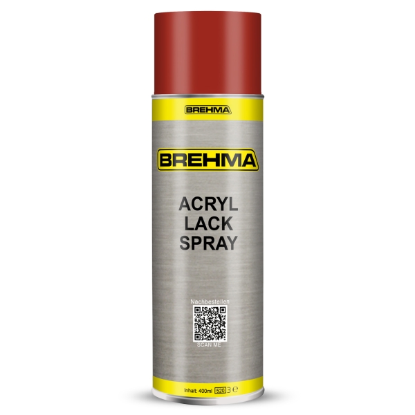 BREHMA Acryl Lackspray Ral 3000 Feuerrot matt Lack Farbe Sprühfarbe 400ml