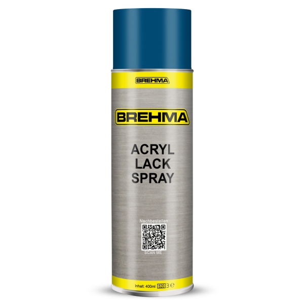 24x BREHMA Acryl Lackspray Ral 5010 Enzianblau matt Lack Farbe Sprühfarbe 400ml inkl. Griff