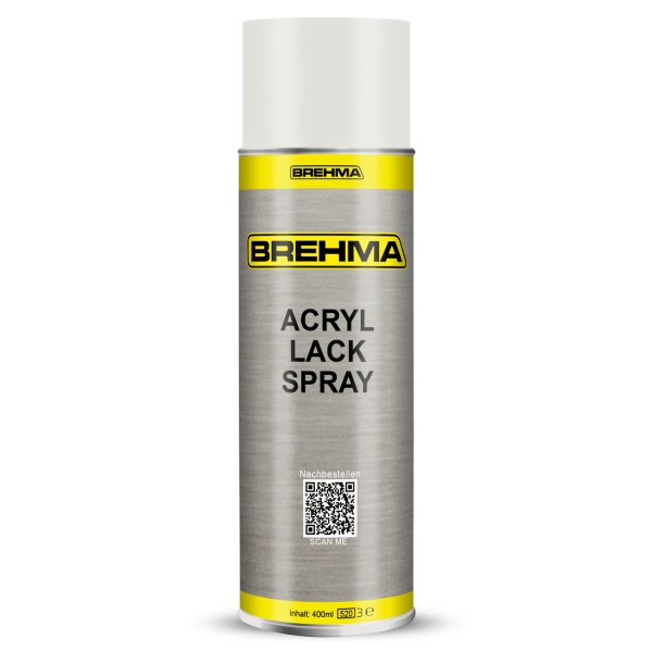 24x BREHMA Acryl Lackspray Ral 9016 Verkehrsweiss matt Lack Farbe Sprühfarbe 400ml inkl. Griff