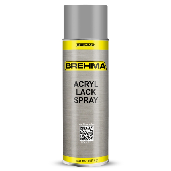 24x BREHMA Acryl Lackspray Ral 9006 Weisalu matt Lack Farbe Sprühfarbe 400ml inkl. Griff