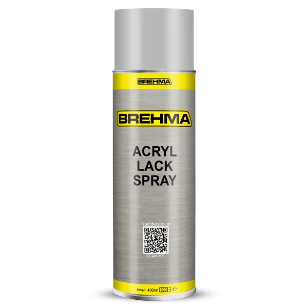 BREHMA Acryl Lackspray Ral 7035 Lichtgrau matt Lack Farbe Sprühfarbe 400ml