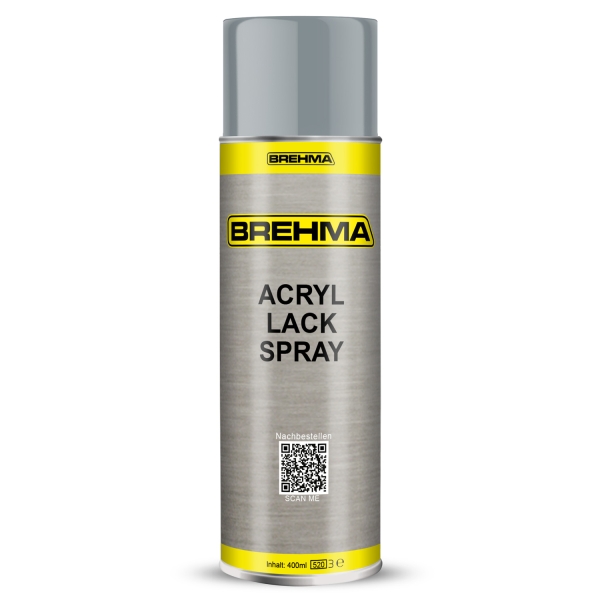 BREHMA Acryl Lackspray Ral 7001 Silbergrau glänzend Lack Farbe Sprühfarbe 400ml