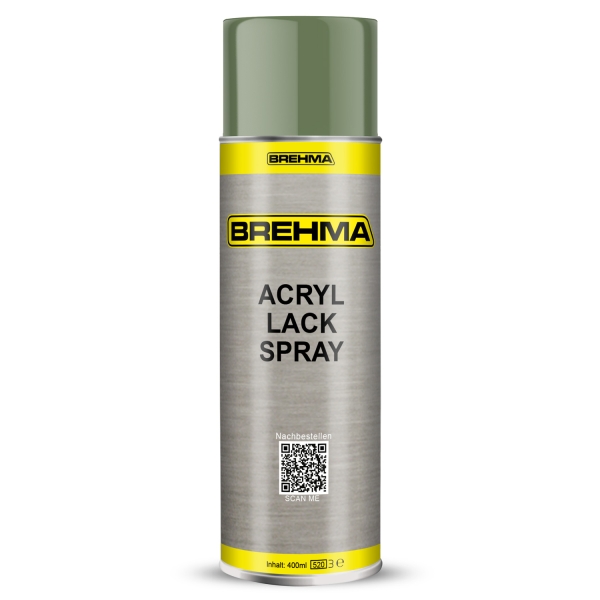 BREHMA Acryl Lackspray Ral 6011 Resedagrün glänzend Lack Farbe Sprühfarbe 400ml