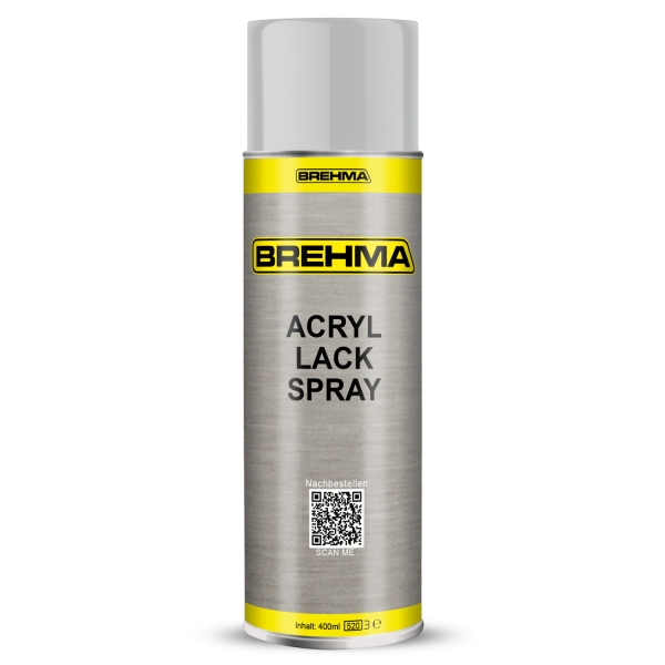 BREHMA Acryl Lackspray Ral 7035 Lichtgrau glänzend Lack Farbe Sprühfarbe 400ml